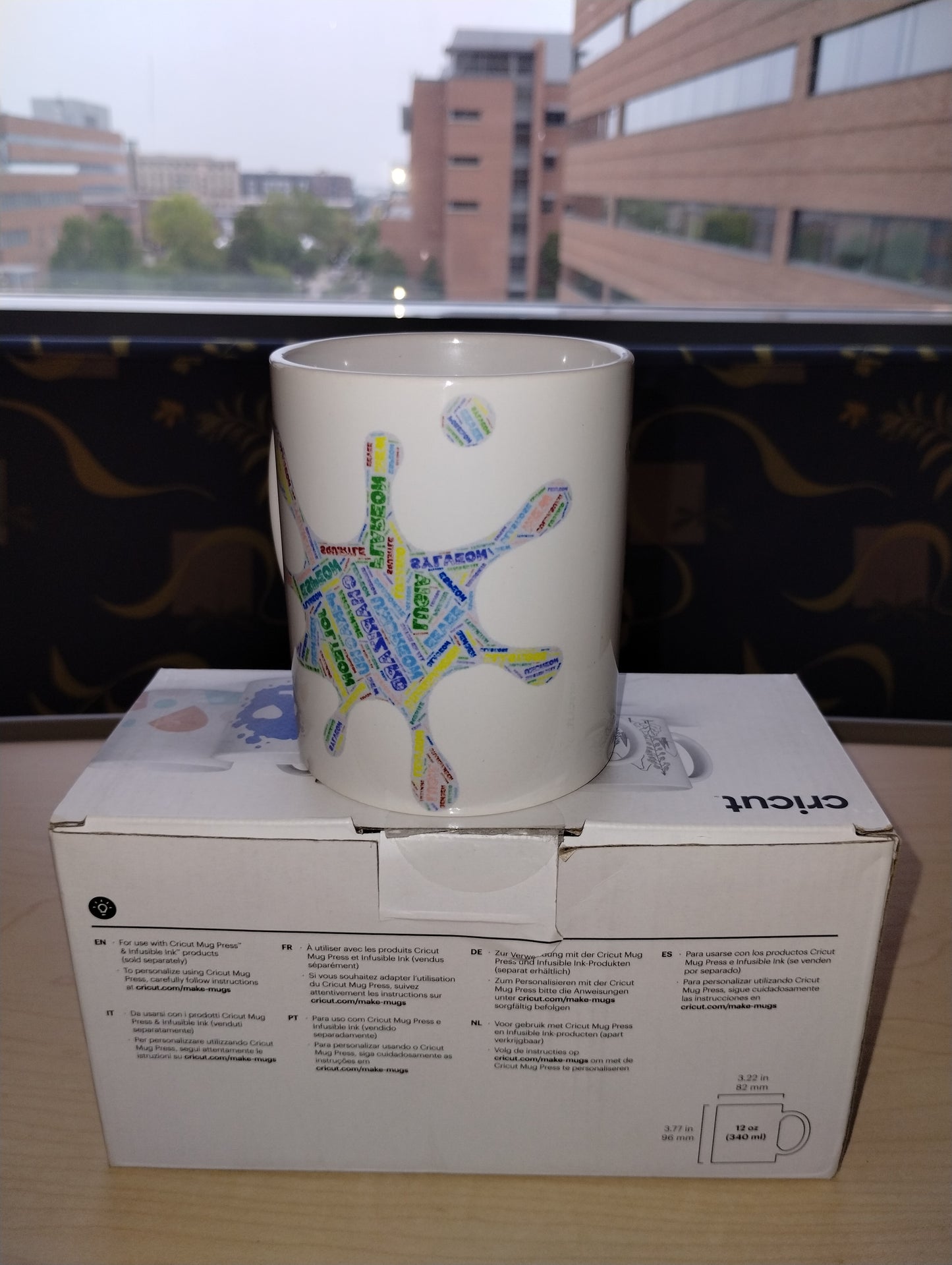 Pokemon splat word art 12oz. Mug