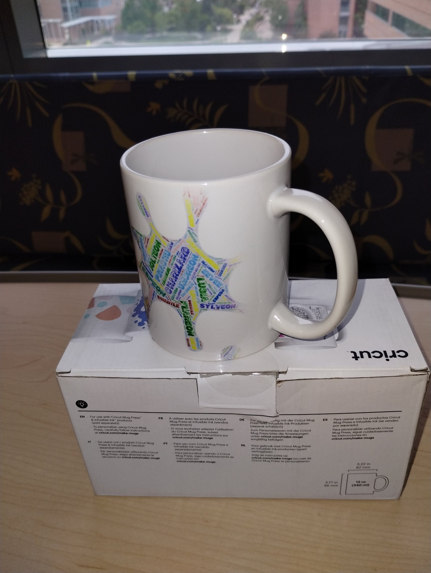 Pokemon splat word art 12oz. Mug