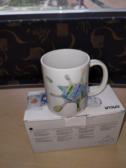 Pokemon splat word art 12oz. Mug